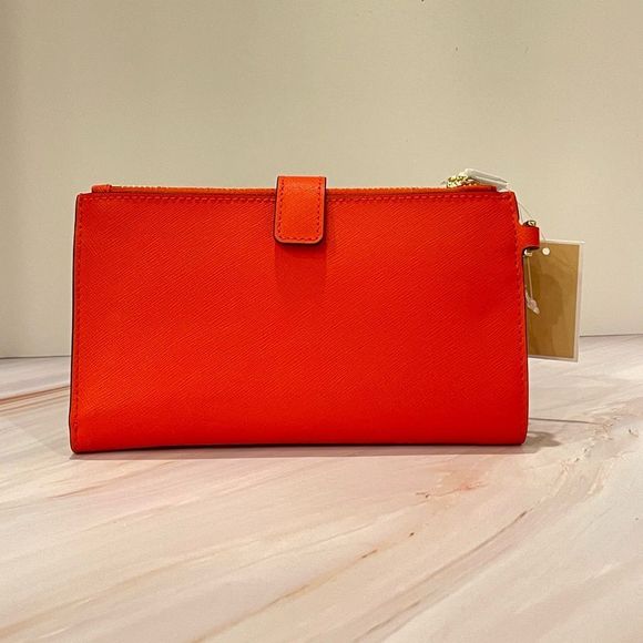 NEW MICHAEL KORS JET SET TRAVEL JET SET DOUBLE ZIP WRISTLET WALLET - Picture 2 of 6